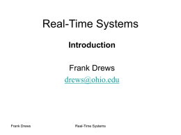 real-time system - Computer Science