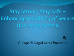 Nagalaxmi Prasanna Gumpalli`s presentation on Enhancing
