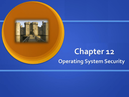 Operating System Security