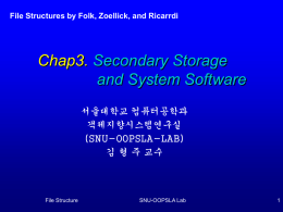 Chap3. Secondary Storage and System Software