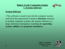 Systems Software 1 [pps]