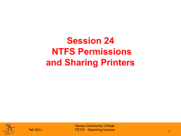 NTFS Permissions - Nassau Community College
