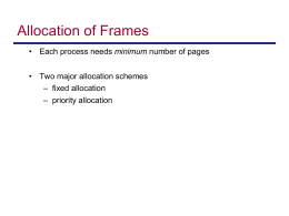Page allocation