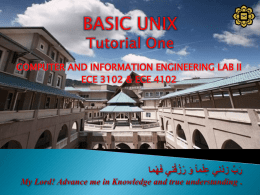 WEEK 2: BASIC UNIX