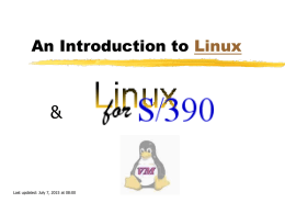 An Introduction to Linux - Chandrakasem Rajabhat University