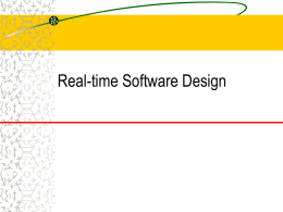 Real-time Software Design