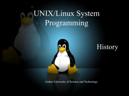 UNIX/LINUX System Programming