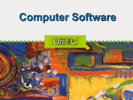 Unit C: Computer Software - Legacy Preparatory Academy
