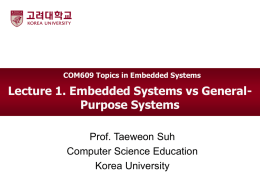 Topics in Embedded Systems