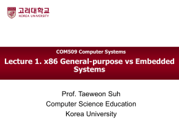 Computer Systems - Korea University