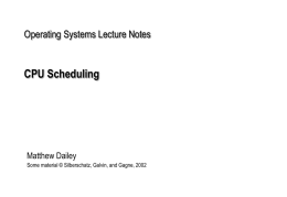 ITS 225 (Operating Systems) Lecture Notes