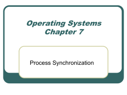 Operating Systems Chapter 7
