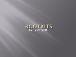 Rootkits - Clemson