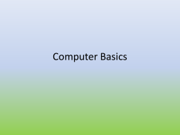 Computer Basics - Clinton Community College