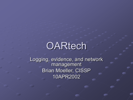 OARtech Logging, Evidence
