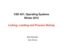 Linking and Process Startup
