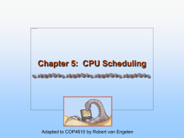 Module 6: CPU Scheduling