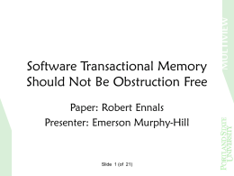 Software Transactional Memory Should Not Be Obstruction Free