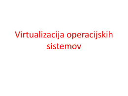Virtualizacija operacijskih sistemov