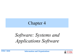 Chapter 4 - Software
