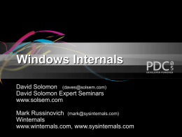 Windows OS Internals