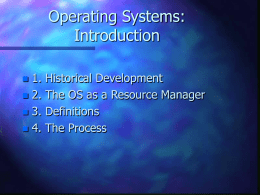CS 5520 Operating Systems