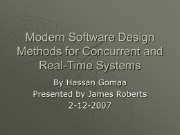 Modern Software Design Methods for Concurrent and Real