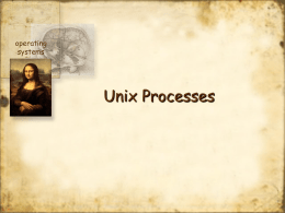 Processes in Unix