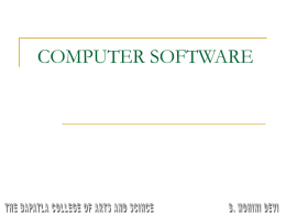 Computer Software - The Bapatla College of Arts & Sciences