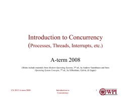 Introduction to Concurrency