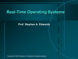 Real-Time Operating Systems