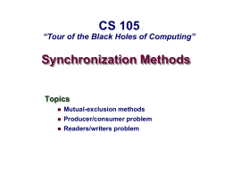 Synchronization - HMC Computer Science