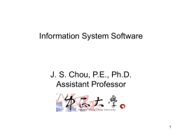 Information Systems Software - Jui
