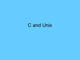 C and Unix