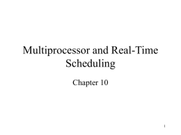 Multiprocessor and Real