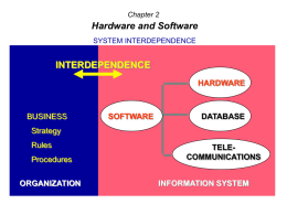SYSTEM INTERDEPENDENCE