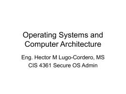 06-Operating Systems and Computer Architecture