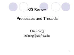 OS Review: Thread