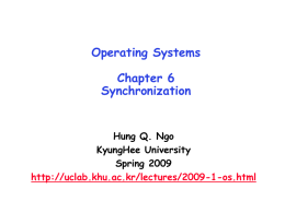 Synchronization - Ubiquitous Computing Lab