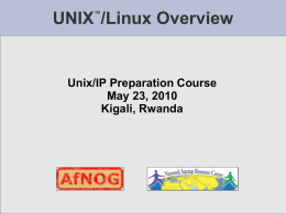 UNIX™/Linux Overview