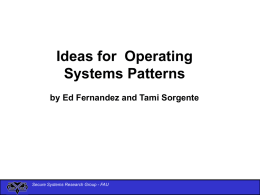 A Pattern Language for Secure Operating System Architectures