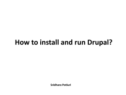 How to install Drupal