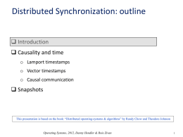 Distributed synchronization