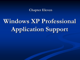 Windows XP Professional System Architecture