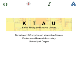 K T A U Kernel Tuning and Analysis Utilities