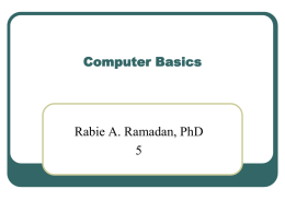 Lecture 5 - Rabie A. Ramadan