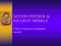 ACCESS CONTROL