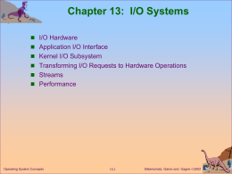 I/O Systems 1.
