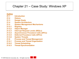 Chapter 21: Case Study: Windows XP
