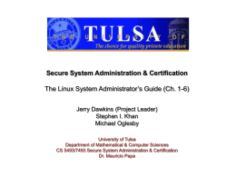 The Linux System Administration Guide (Chapters 1-6)